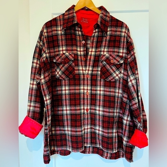 Vintage Big John Wool Plaid Unisex Button Front Shirt / xlarge - Picture 1 of 11